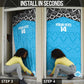 Custom Tanzania Cricket Door Cover Go Cows Sporty African Pattern