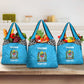 Afro Cricket Tanzania Custom Grocery Bag Go Cows Sporty African Pattern - African Pride