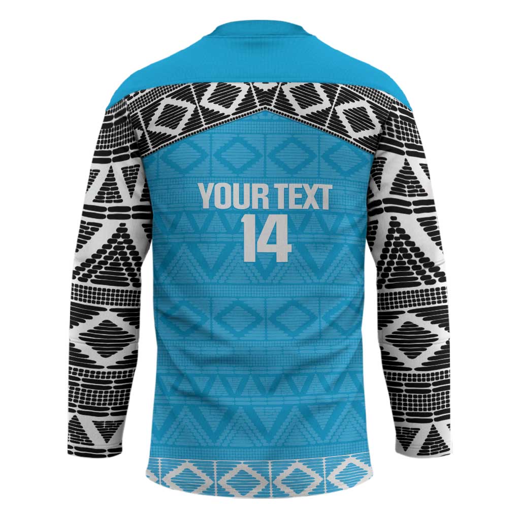 Custom Tanzania Cricket Hockey Jersey Go Cows Sporty African Pattern