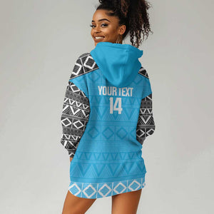 Afro Cricket Tanzania Custom Hoodie Dress Go Cows Sporty African Pattern - African Pride