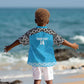 Afro Cricket Tanzania Custom Kid Hawaiian Shirt Go Cows Sporty African Pattern - African Pride