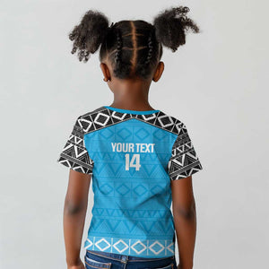 Afro Cricket Tanzania Custom Kid T shirt Go Cows Sporty African Pattern - African Pride
