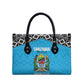 Custom Tanzania Cricket Leather Bag Go Cows Sporty African Pattern