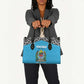 Custom Tanzania Cricket Leather Bag Go Cows Sporty African Pattern