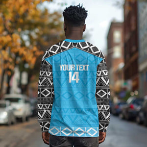 Afro Cricket Tanzania Custom Long Sleeve Shirt Go Cows Sporty African Pattern - African Pride