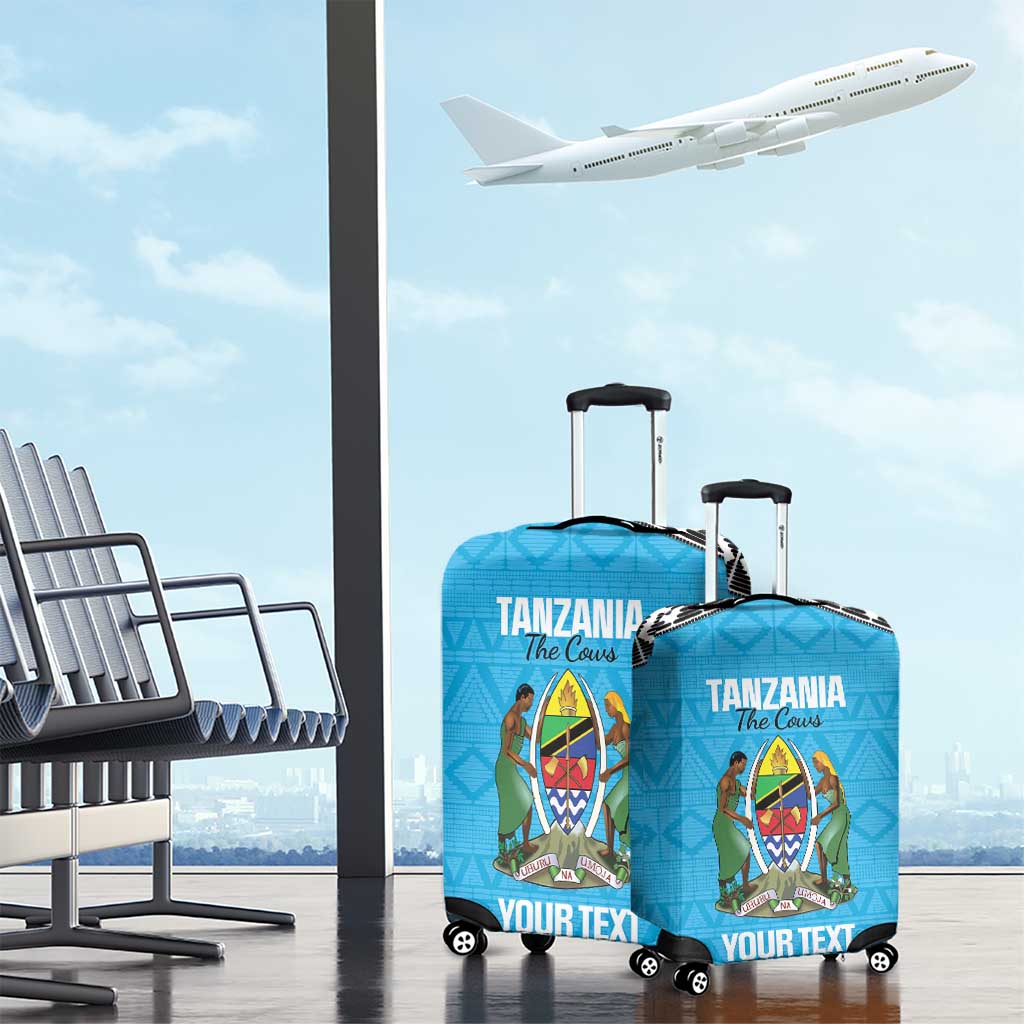 Afro Cricket Tanzania Custom Luggage Cover Go Cows Sporty African Pattern - African Pride