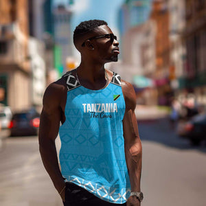 Afro Cricket Tanzania Custom Men Tank Top Go Cows Sporty African Pattern - African Pride