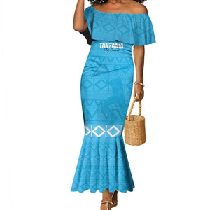 Afro Cricket Tanzania Custom Mermaid Dress Go Cows Sporty African Pattern - African Pride
