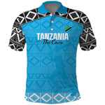 Afro Cricket Tanzania Custom Polo Shirt Go Cows Sporty African Pattern - African Pride