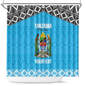 Afro Cricket Tanzania Custom Shower Curtain Go Cows Sporty African Pattern - African Pride
