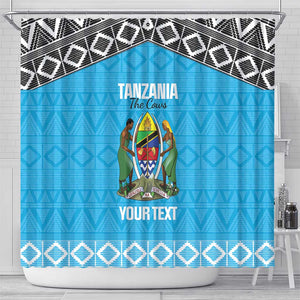 Afro Cricket Tanzania Custom Shower Curtain Go Cows Sporty African Pattern - African Pride