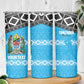 Afro Cricket Tanzania Custom Skinny Tumbler Go Cows Sporty African Pattern - African Pride
