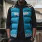 Custom Tanzania Cricket Sleeveless Puffer Jacket Go Cows Sporty African Pattern