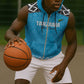 Afro Cricket Tanzania Custom Sleeveless Zip Hoodie Go Cows Sporty African Pattern - African Pride