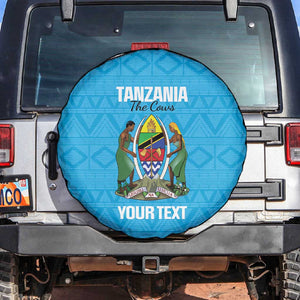Afro Cricket Tanzania Custom Spare Tire Cover Go Cows Sporty African Pattern - African Pride