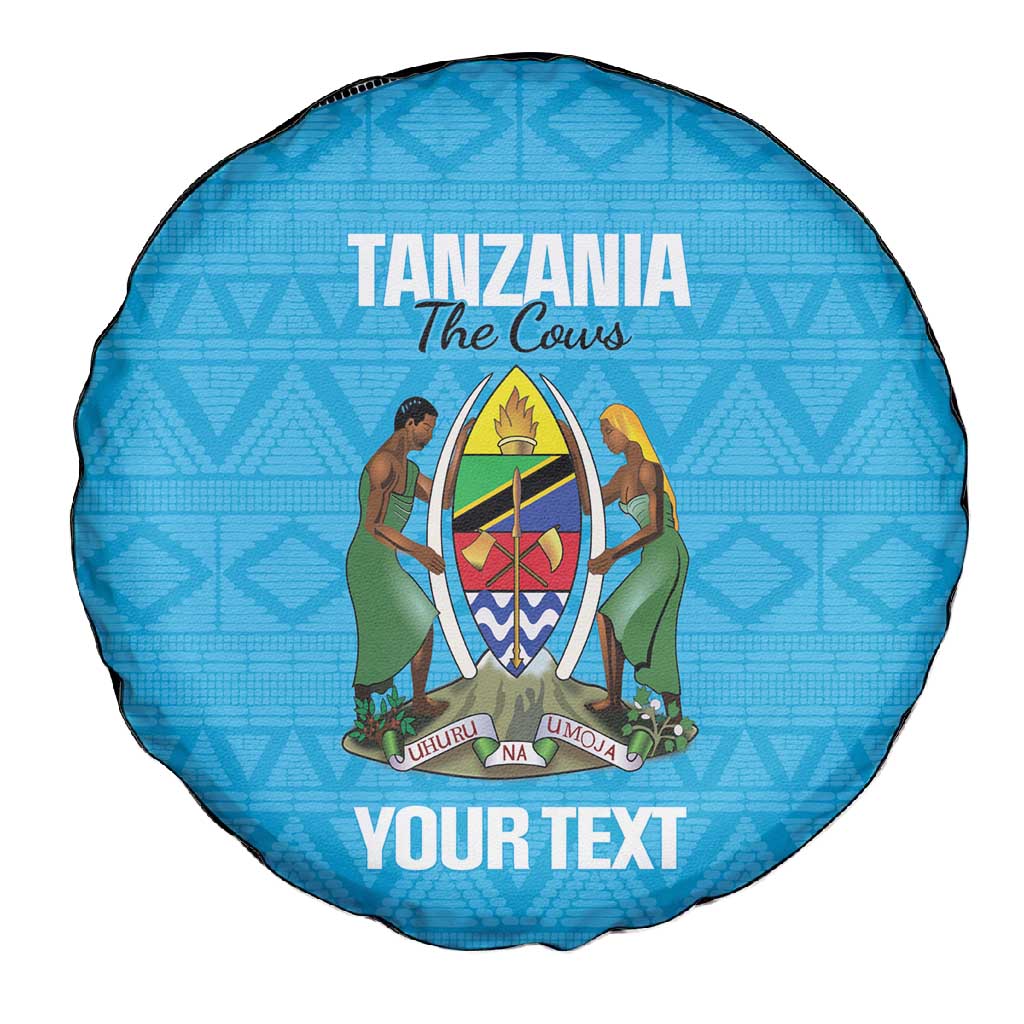 Afro Cricket Tanzania Custom Spare Tire Cover Go Cows Sporty African Pattern - African Pride