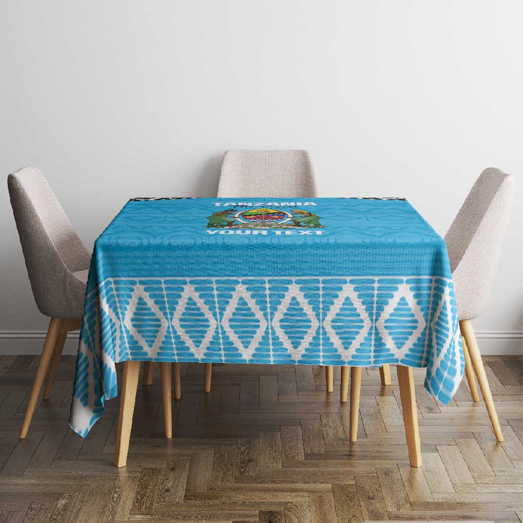 Afro Cricket Tanzania Custom Tablecloth Go Cows Sporty African Pattern - African Pride