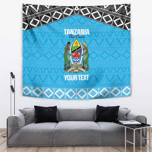 Afro Cricket Tanzania Custom Tapestry Go Cows Sporty African Pattern - African Pride