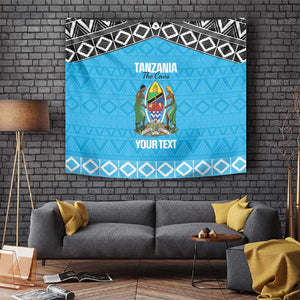 Afro Cricket Tanzania Custom Tapestry Go Cows Sporty African Pattern - African Pride