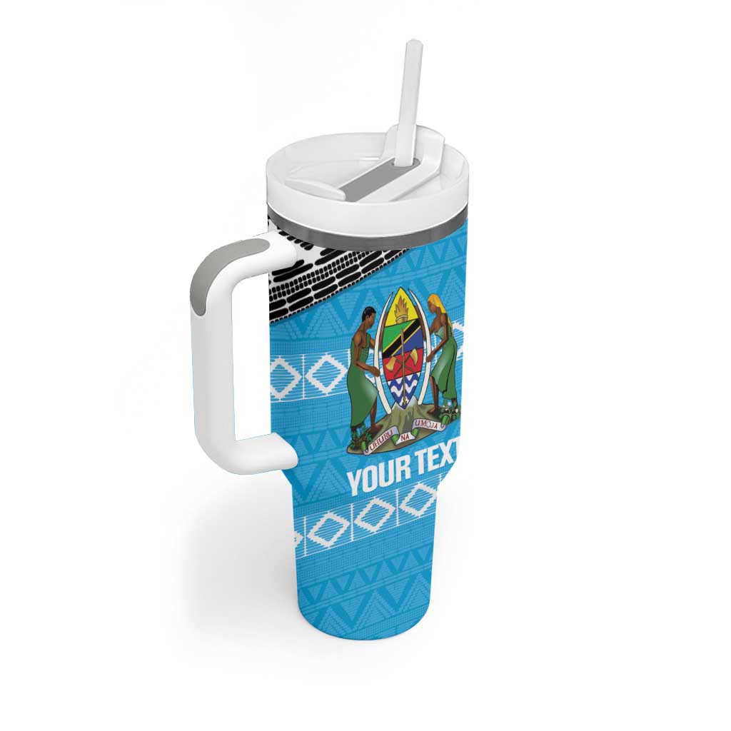 Afro Cricket Tanzania Custom Tumbler With Handle Go Cows Sporty African Pattern - African Pride