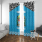 Afro Cricket Tanzania Custom Window Curtain Go Cows Sporty African Pattern - African Pride