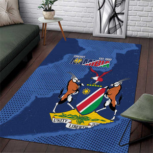 Afro Cricket Namibia Custom Area Rug Go Eagles Est 1992 - African Pride