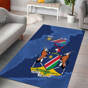 Afro Cricket Namibia Custom Area Rug Go Eagles Est 1992 - African Pride