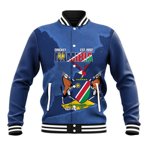 Afro Cricket Namibia Custom Baseball Jacket Go Eagles Est 1992 - African Pride