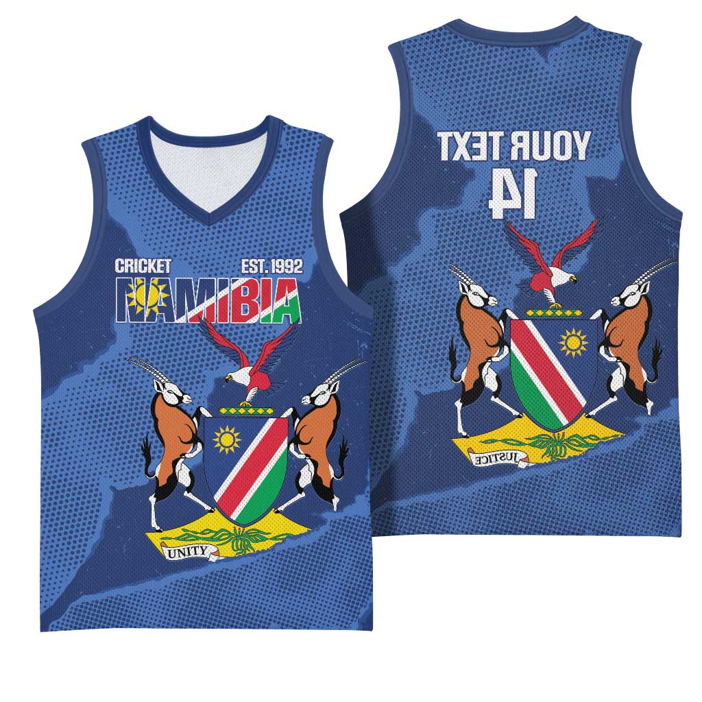 Afro Cricket Namibia Custom Basketball Jersey Go Eagles Est 1992 - African Pride