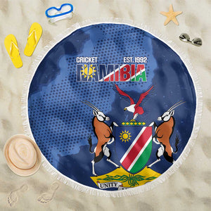 Afro Cricket Namibia Custom Beach Blanket Go Eagles Est 1992 - African Pride