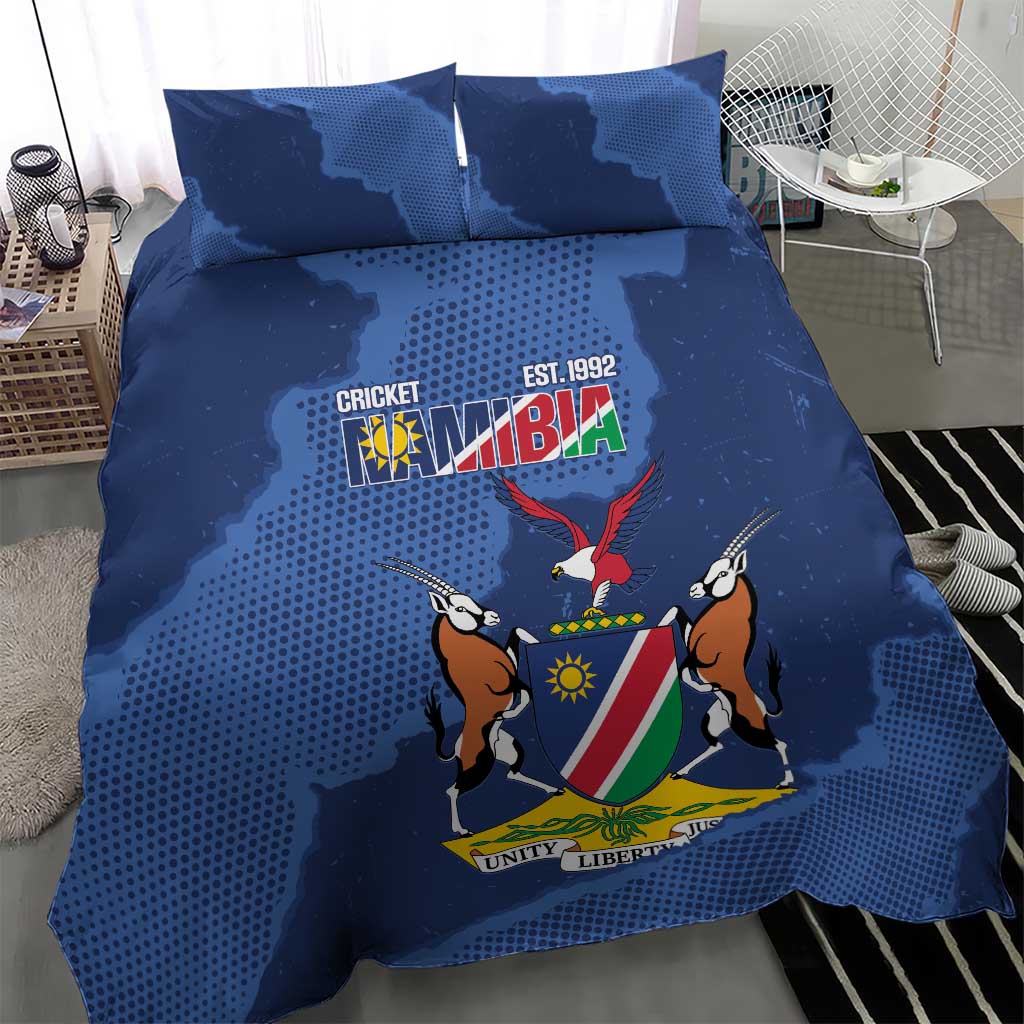 Afro Cricket Namibia Custom Bedding Set Go Eagles Est 1992 - African Pride