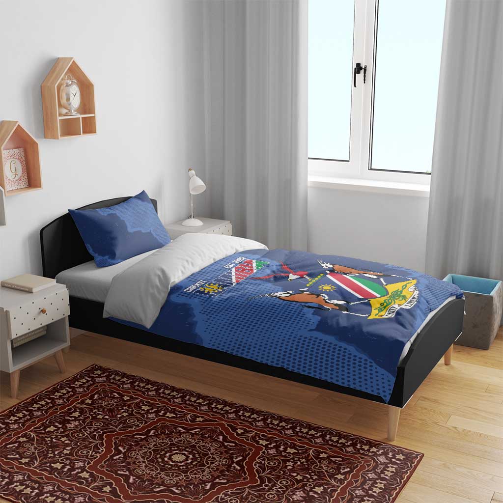 Afro Cricket Namibia Custom Bedding Set Go Eagles Est 1992 - African Pride