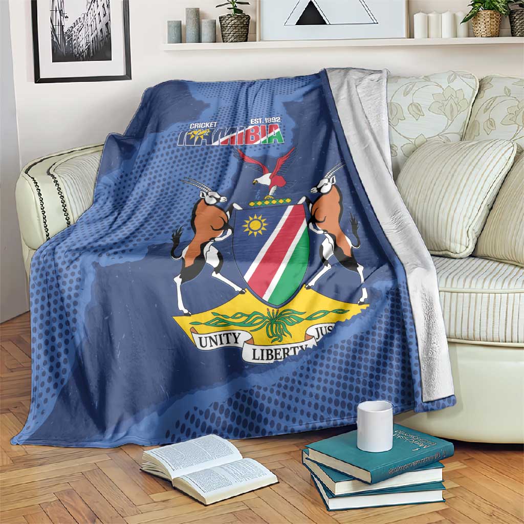 Afro Cricket Namibia Custom Blanket Go Eagles Est 1992 - African Pride