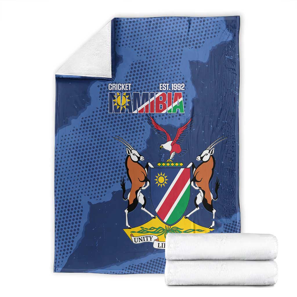 Afro Cricket Namibia Custom Blanket Go Eagles Est 1992 - African Pride