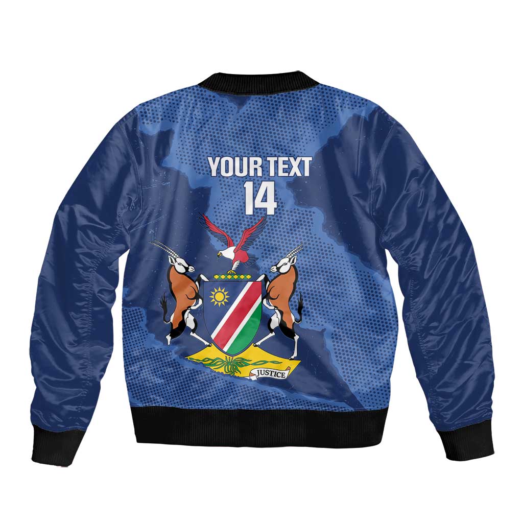 Afro Cricket Namibia Custom Bomber Jacket Go Eagles Est 1992 - African Pride