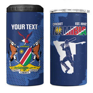 Afro Cricket Namibia Custom 4 in 1 Can Cooler Tumbler Go Eagles Est 1992 - African Pride