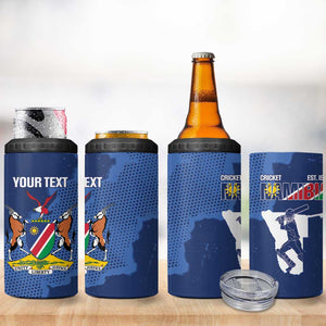 Afro Cricket Namibia Custom 4 in 1 Can Cooler Tumbler Go Eagles Est 1992 - African Pride