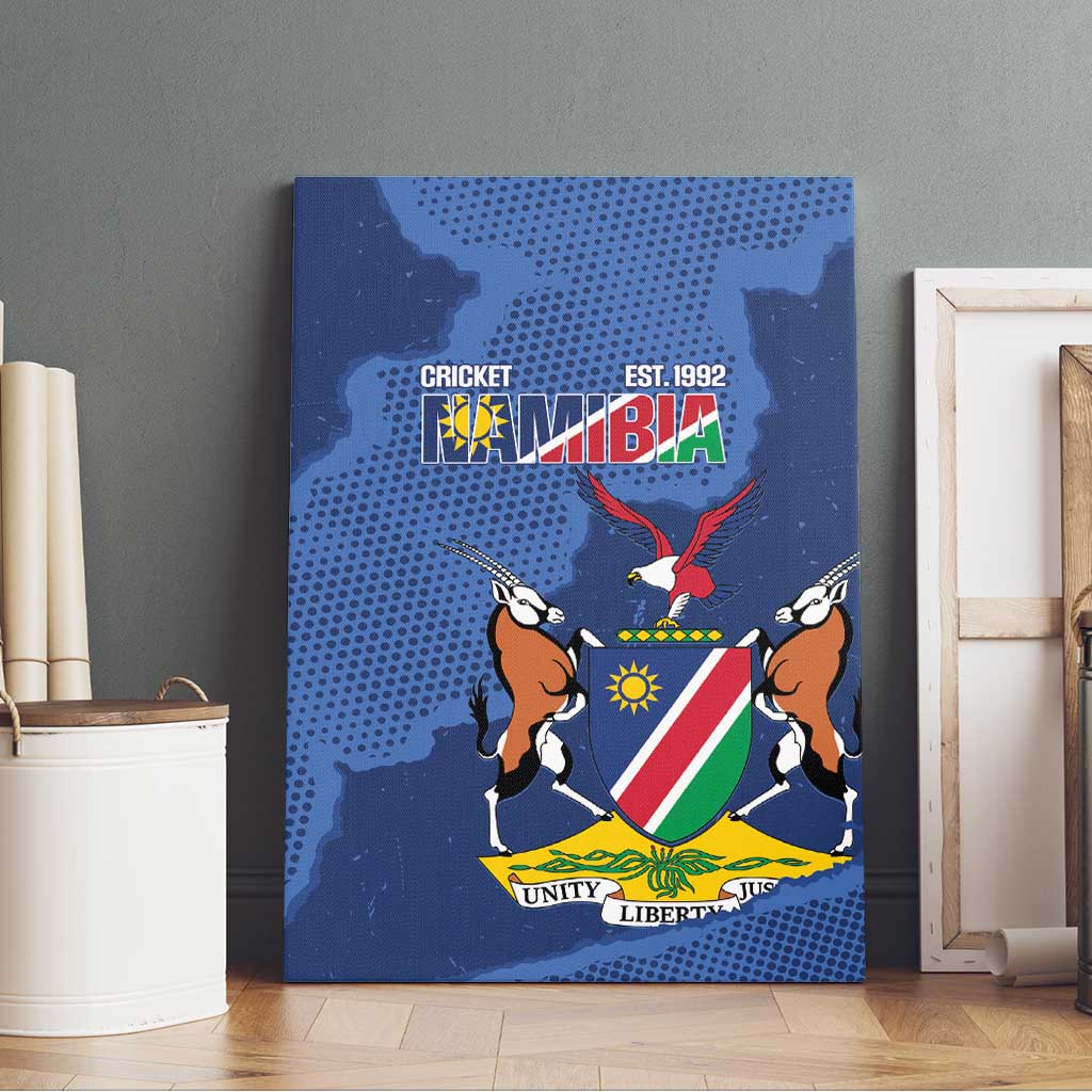 Afro Cricket Namibia Custom Canvas Wall Art Go Eagles Est 1992 - African Pride