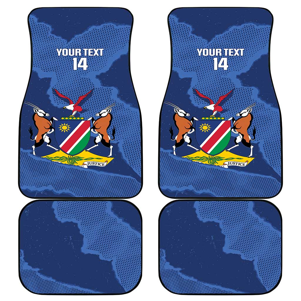Afro Cricket Namibia Custom Car Mats Go Eagles Est 1992 - African Pride