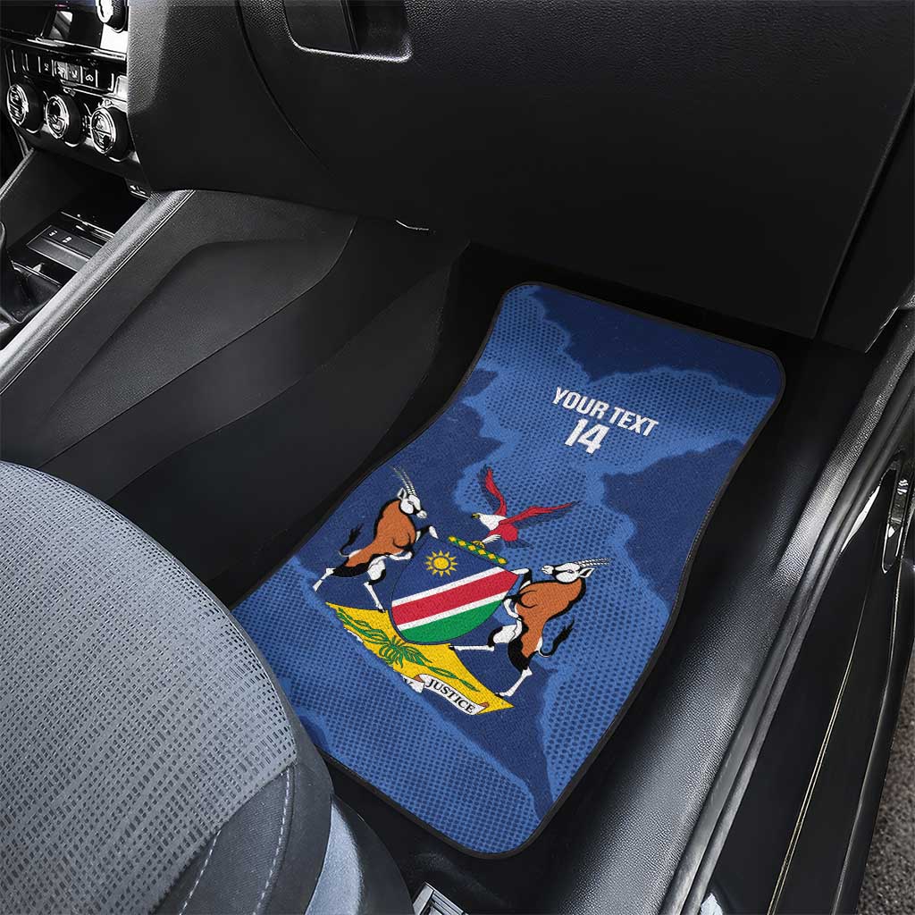 Afro Cricket Namibia Custom Car Mats Go Eagles Est 1992 - African Pride