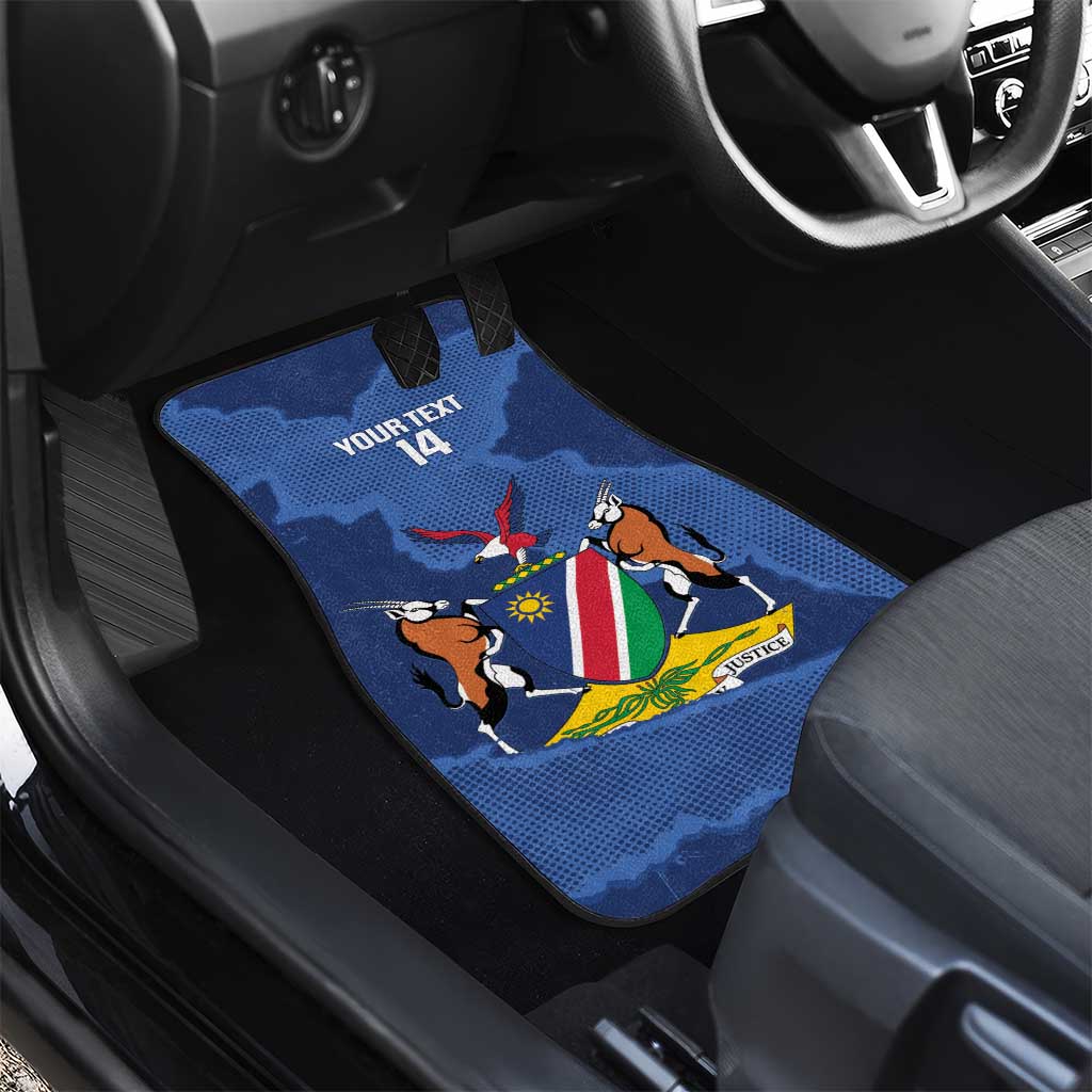 Afro Cricket Namibia Custom Car Mats Go Eagles Est 1992 - African Pride