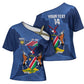 Custom Namibia Cricket Cross Shoulder Shirt Go Eagles Est 1992