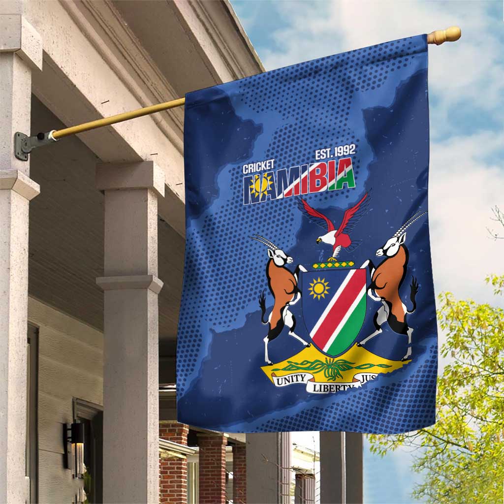Afro Cricket Namibia Custom Garden Flag Go Eagles Est 1992 - African Pride