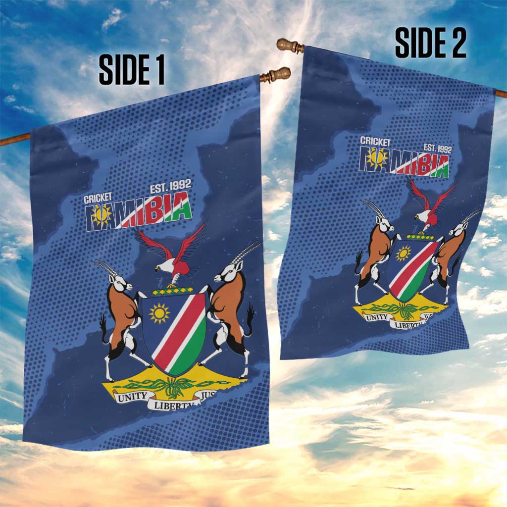 Afro Cricket Namibia Custom Garden Flag Go Eagles Est 1992 - African Pride