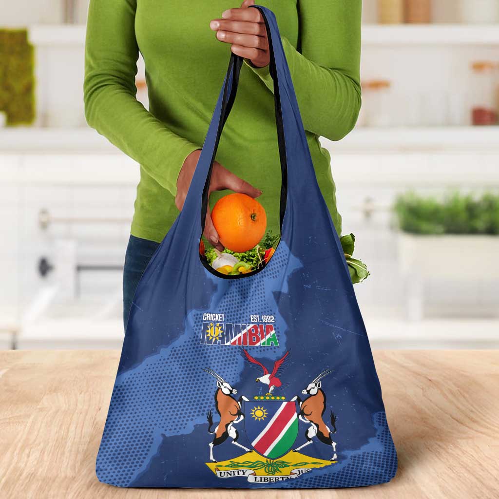 Afro Cricket Namibia Custom Grocery Bag Go Eagles Est 1992 - African Pride