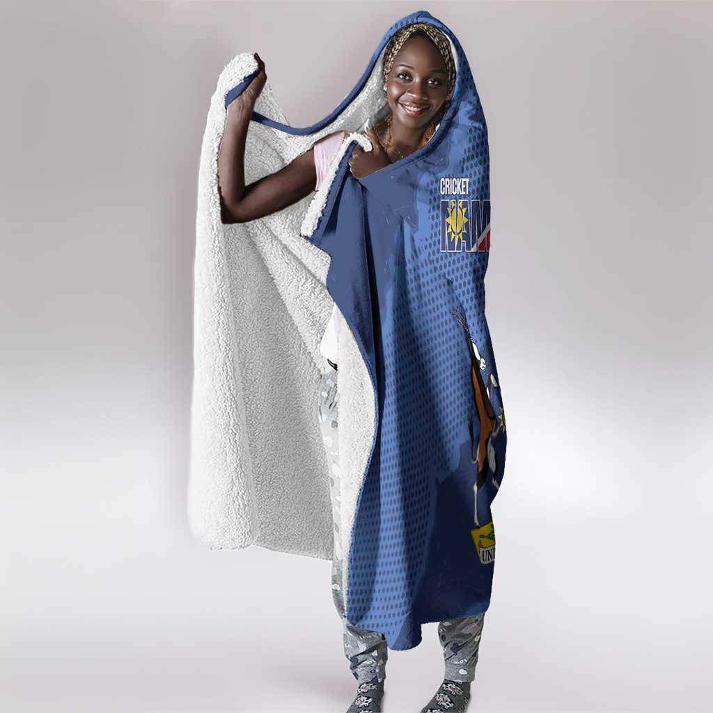 Afro Cricket Namibia Custom Hooded Blanket Go Eagles Est 1992 - African Pride