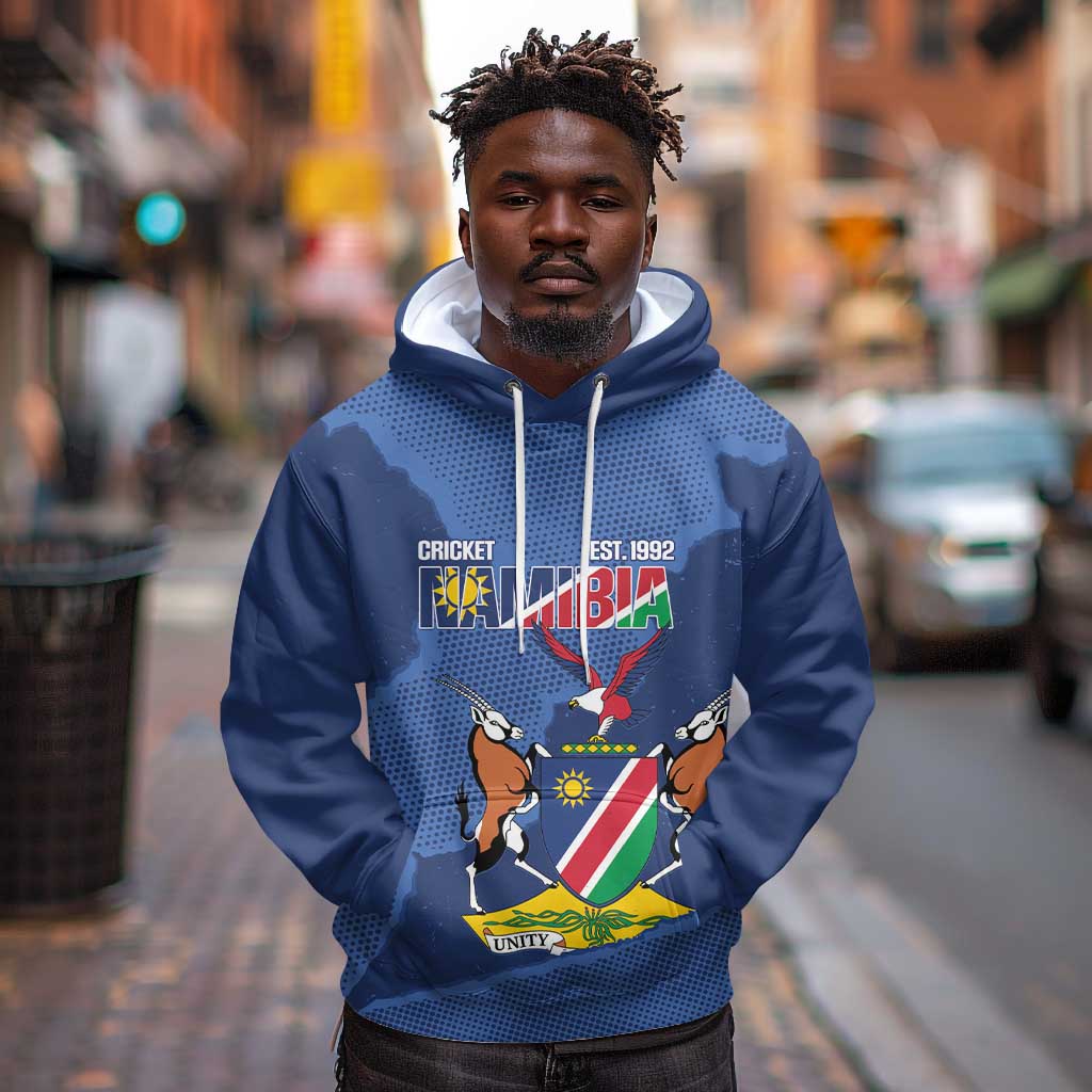 Afro Cricket Namibia Custom Hoodie Go Eagles Est 1992 - African Pride