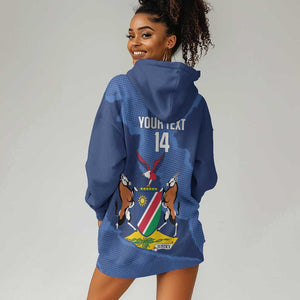 Afro Cricket Namibia Custom Hoodie Dress Go Eagles Est 1992 - African Pride