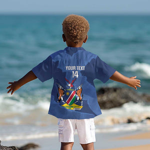 Afro Cricket Namibia Custom Kid Hawaiian Shirt Go Eagles Est 1992 - African Pride
