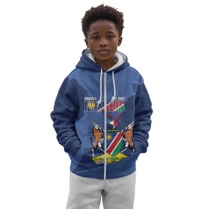 Afro Cricket Namibia Custom Kid Hoodie Go Eagles Est 1992 - African Pride